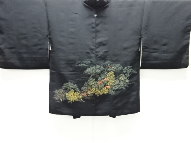 JAPANESE HAORI / WOVEN SCENERY OF HOUSE
